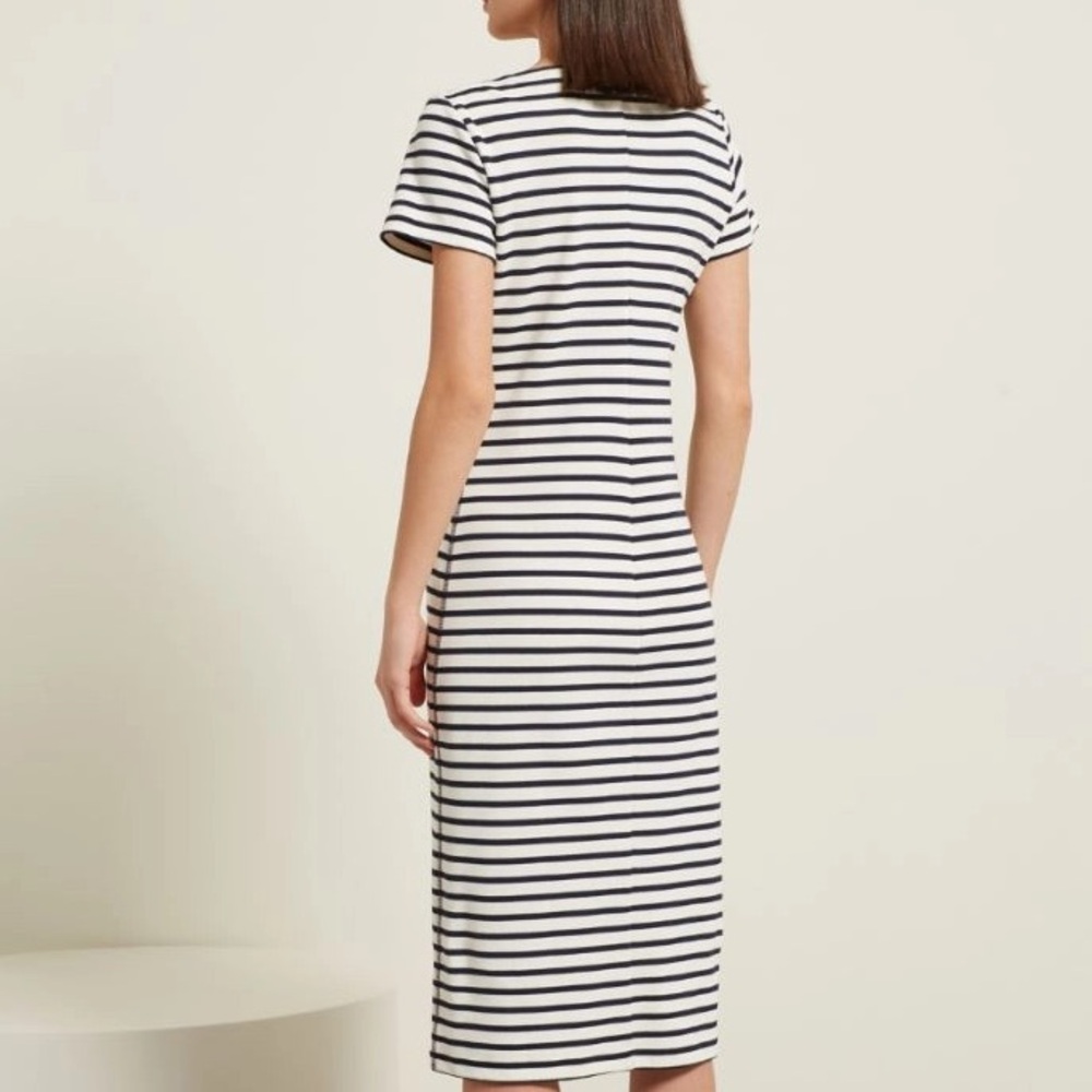 NWOT Max&Co. Label-cut Cotton Dress with Stripes Size: Small US4 Spring/Summer - Picture 4 of 14